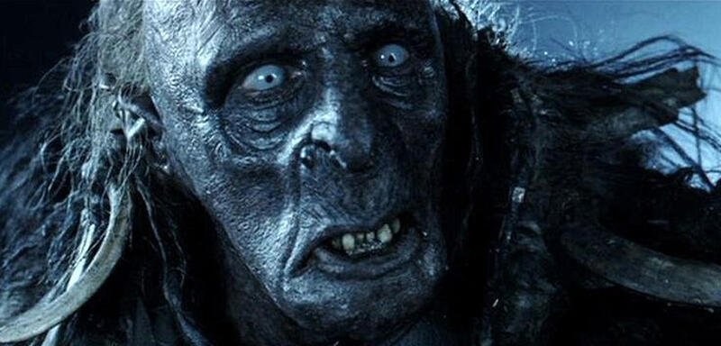 Orc at night in The Lord of the Rings: The Two Towers