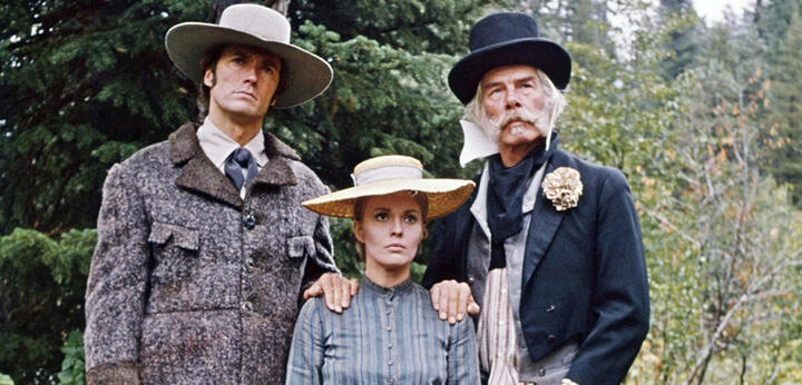(Eastwood, Seberg and Marvin in Westward the Wind Blows)