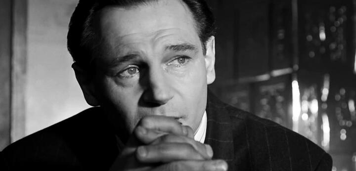 (Liam Neeson as Oskar Schindler in Schindler's List)