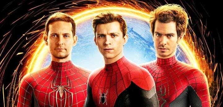 (Tobey Maguire, Tom Holland and Andrew Garfield as Spider Man)