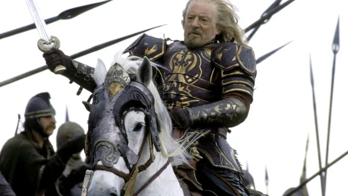 (Bernard Hill as King Théoden in The Lord of the Rings: The Return of the King)